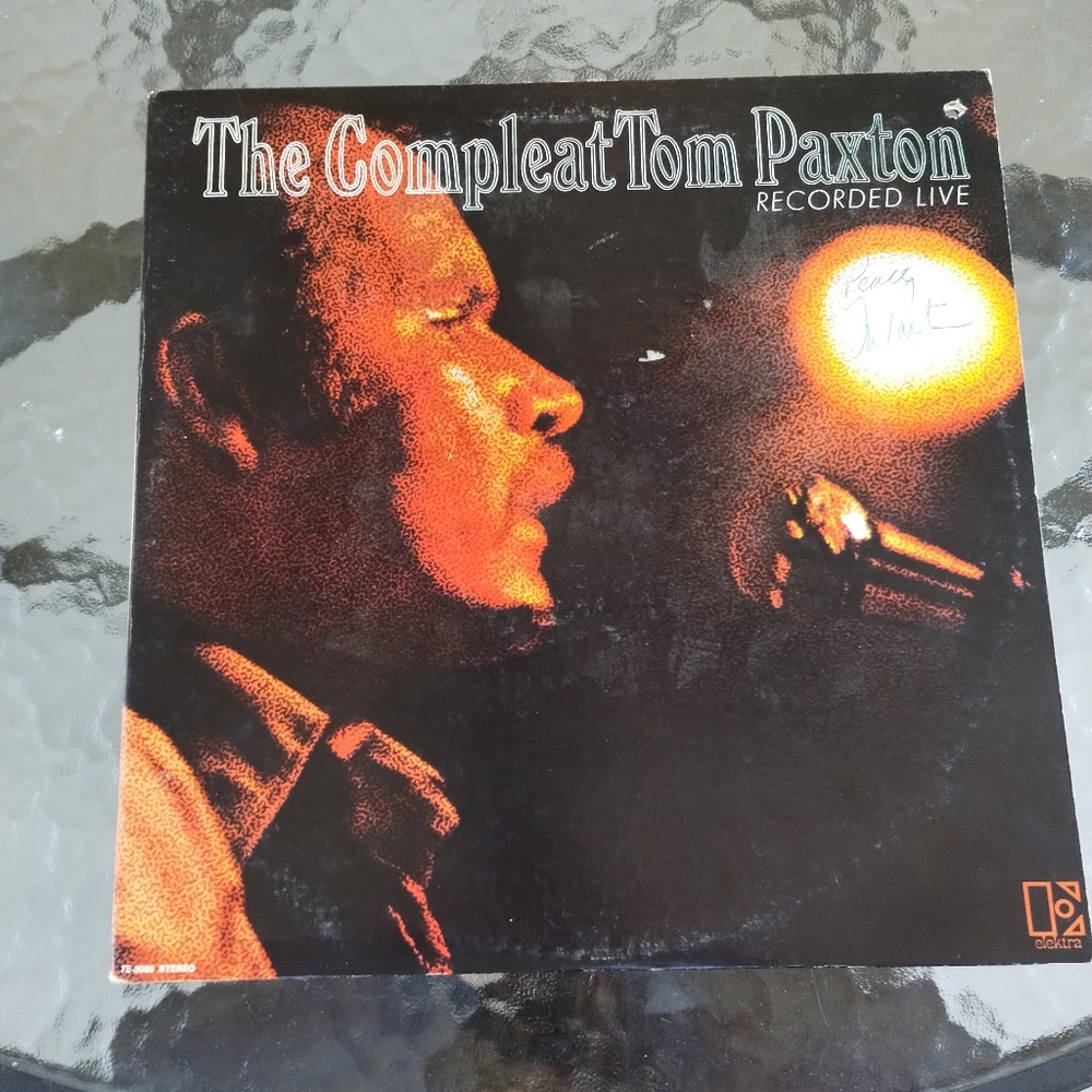 Autographed Tom Paxton The Compleat Vinyl Record Album